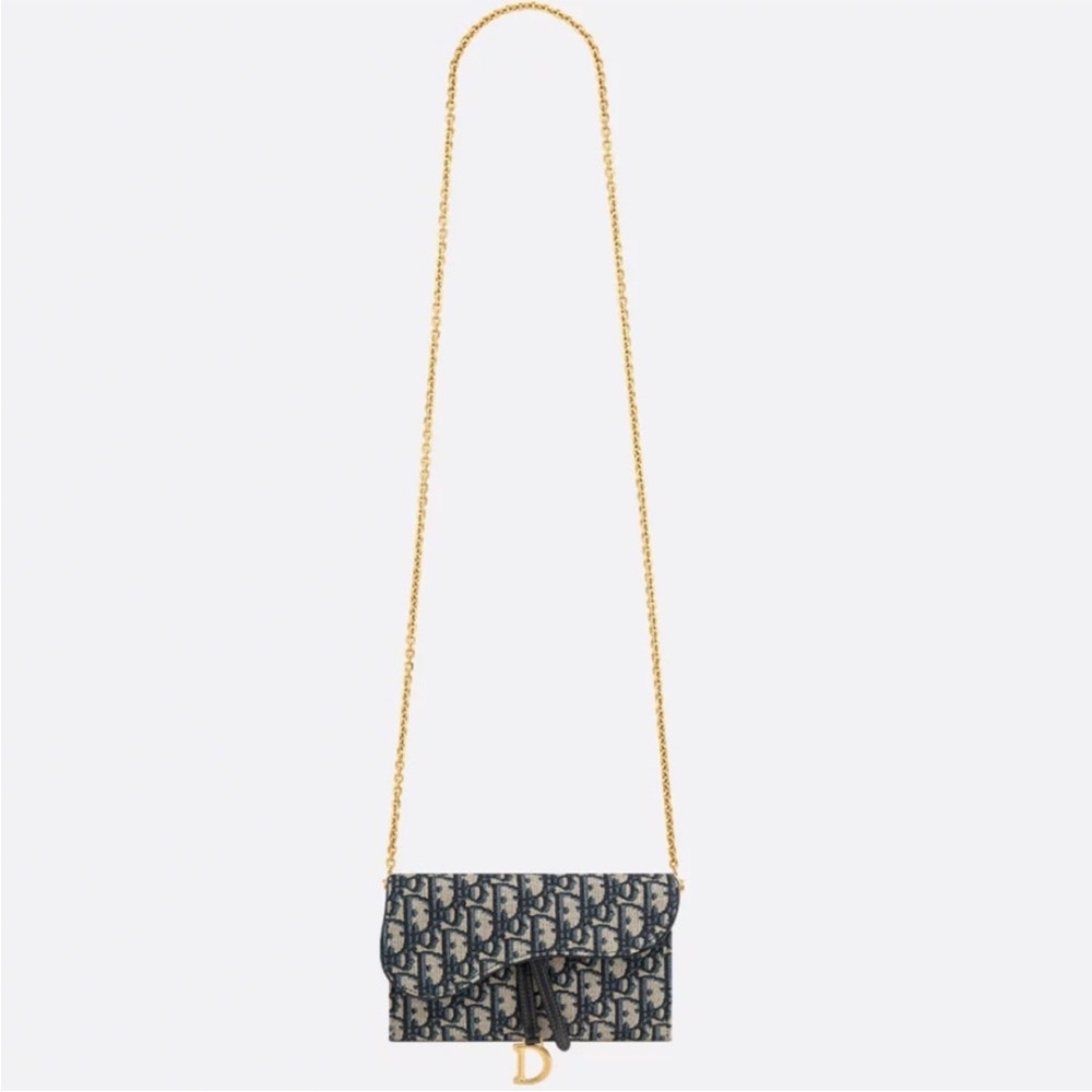Traded! Dior Oblique Saddle Crossbody Bag/Wallet on Chain